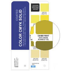 COLOR CMYK SOLID Coated - Conversion swatch book for Palette Pantone® Solid