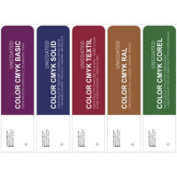 COLOR CMYK FIVE UNCOATED (set of 5 swatches)