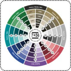 WHEEL METALICS (PANTONE) COATED - 63 colors from the Pantone palette Metallics