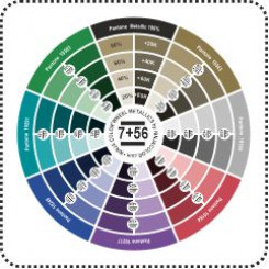 WHEEL METALICS (PANTONE) UNCOATED - 63 colors from the Pantone palette Metallics